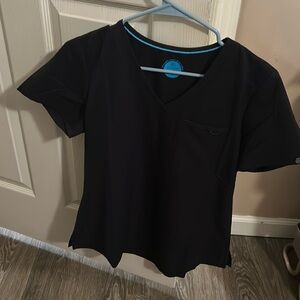 Black scrub top